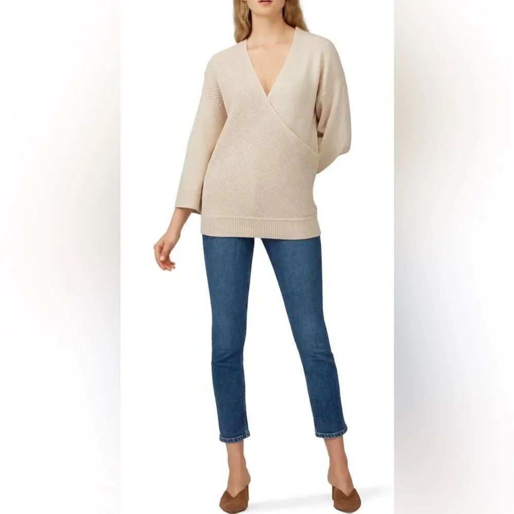 Charli Lanie Crossover Sweater Size Small Oversized
